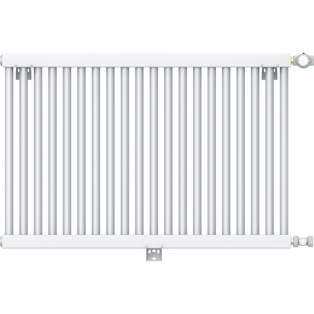 Трубчатый радиатор однорядный, нижнее подключение (22 секции)
